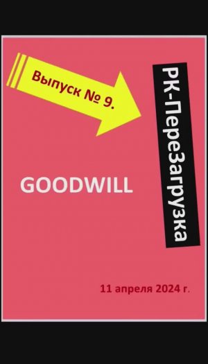 ВЫПУСК №9. GOODWILL. Ответы на накопившиеся вопросы. Новый этап проекта. Важно. 11 апреля 2024 г.