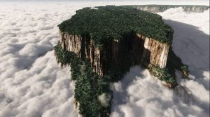 Столовые Горы похожи На огромные пни Огромных Деревьев посмотри