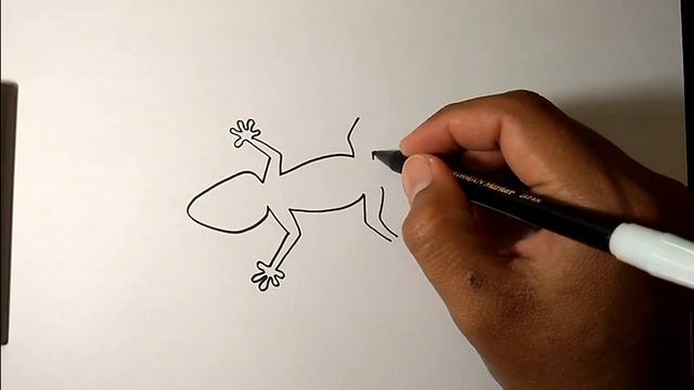 How to draw a lizard | EASY TO FOLLOW смотреть онлайн