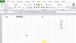 How to use the Random Function in Excel 2010 RAND