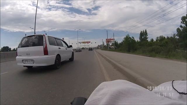 моя поездка своим ходом с Попова до Ашана г. Пермь 2015г смотреть онлайн