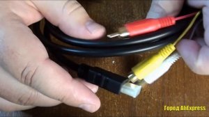 HIPERDEAL HDMI to RCA кабель. С HDMI на тюльпаны кабель