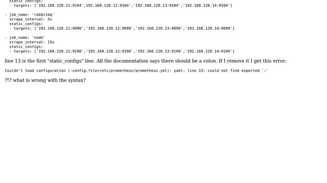 DevOps & SysAdmins: prometheus.yaml syntax error (2 Solutions!!) смотреть онлайн