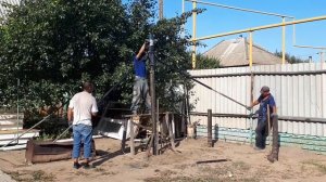 Фундамент свайно-винтовой в г. Астрахань.Монтаж винтовых свай в Астрахани и области.