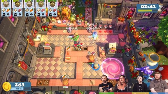 Overcooked: Birthday Party - Is This Alice in Wonderland?! (4-Player Gameplay) смотреть онлайн