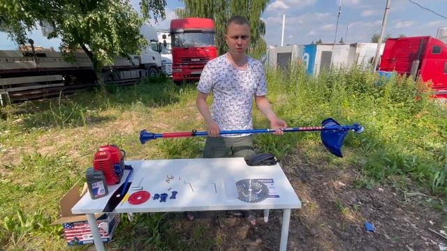 КАК СОБРАТЬ БЕНЗИНОВЫЙ ТРИММЕР JONSER ES-4200(2-х тактный). ПОЛНЫЙ ОБЗОР!!!