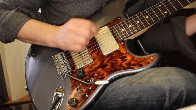 Waterslide Guitars S-Style, Charcoal Frost Metallic, Mojo Dual Foil Pickups w/Coil Splits смотреть онлайн