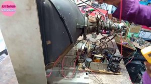 white screen problem, CRT TV repair kaise kare white screen problem, retest line problem