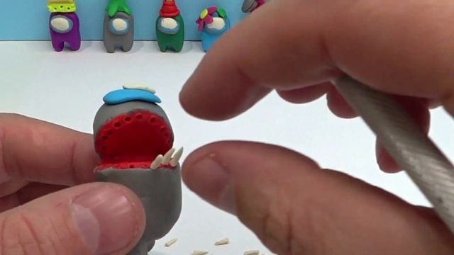 Монстр АМОНГ АС ➤ Как слепить из пластилина I Анимация (Among us) смотреть онлайн