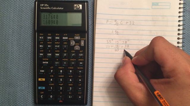HP 35s Conversion Functions смотреть онлайн