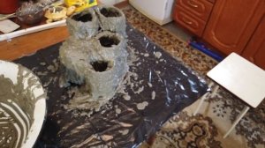 Грот для аквариума 2, своими руками из пластиковых бутылок