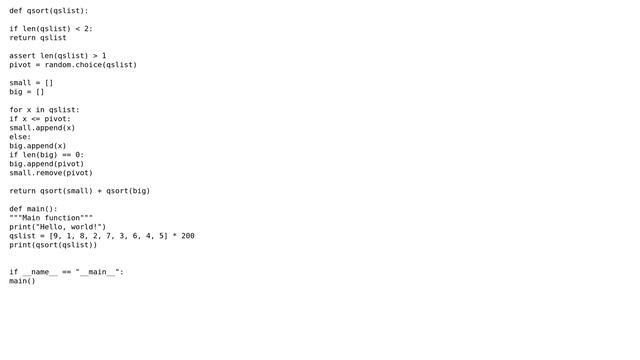 Code Review: Is this a proper quicksort algorithm in Python? (3 Solutions!!)