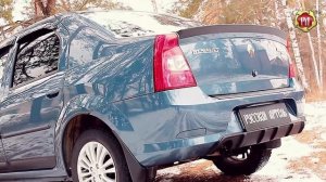 Диффузор на задний бампер Renault Logan (russ-artel.ru)