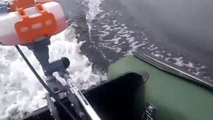 эпизод обкатки лодочного мотора carver 3.8