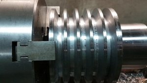 Изготовление шкива главного двигателя 1к62 часть 2