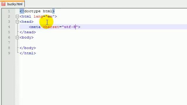 HTML5 Tutorial - 2 - Creating a Basic Template