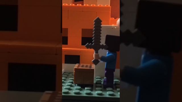 LEGO Minecraft лисья хижина. Нападение Стива