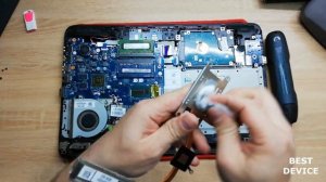 Как разобрать HP 250 G4 Апгрейд, замена термопасты, установка SSD