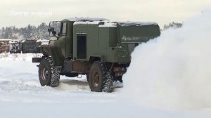 Постановка дымовой завесы машиной ТДА-2М России