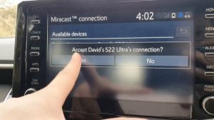 How to SCREEN MIRROR To Toyota Corolla / Camry 2017, 2019, 2020, 2021, 2022 Using Miracast | Androi