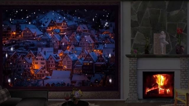 ? The Best Winter Relaxing Fireplace | Fireplace | Fireplace sounds | Sounds for sleep | 火