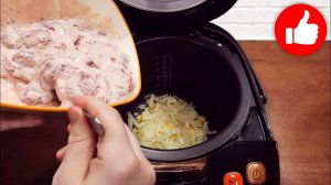 Все кто пробовал - просят еще и еще! Куриная печень в сметане в мультиварке!