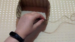 Корзинка из шпагата своими руками