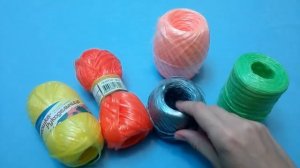 Обзор ПОЛИПРОПИЛЕНОВОЙ пряжи для вязания МОЧАЛОК.