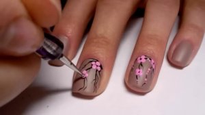 Сакура на ногтях | Cherry Blossom Nails Tutorial