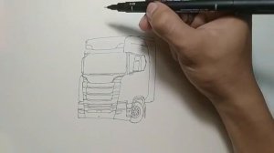 How to Draw a Scania Truck