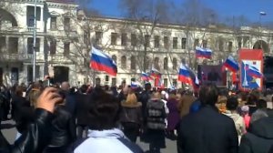Площадь Нахимова, Севастополь, 18.03. 2014