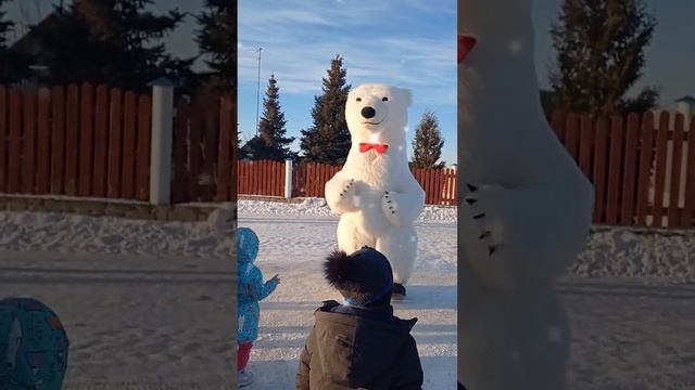 поздравление от белого мишки в Оренбурге.28.01.23. Сюрприз от свёкра и свекрови для любимой невестк смотреть онлайн