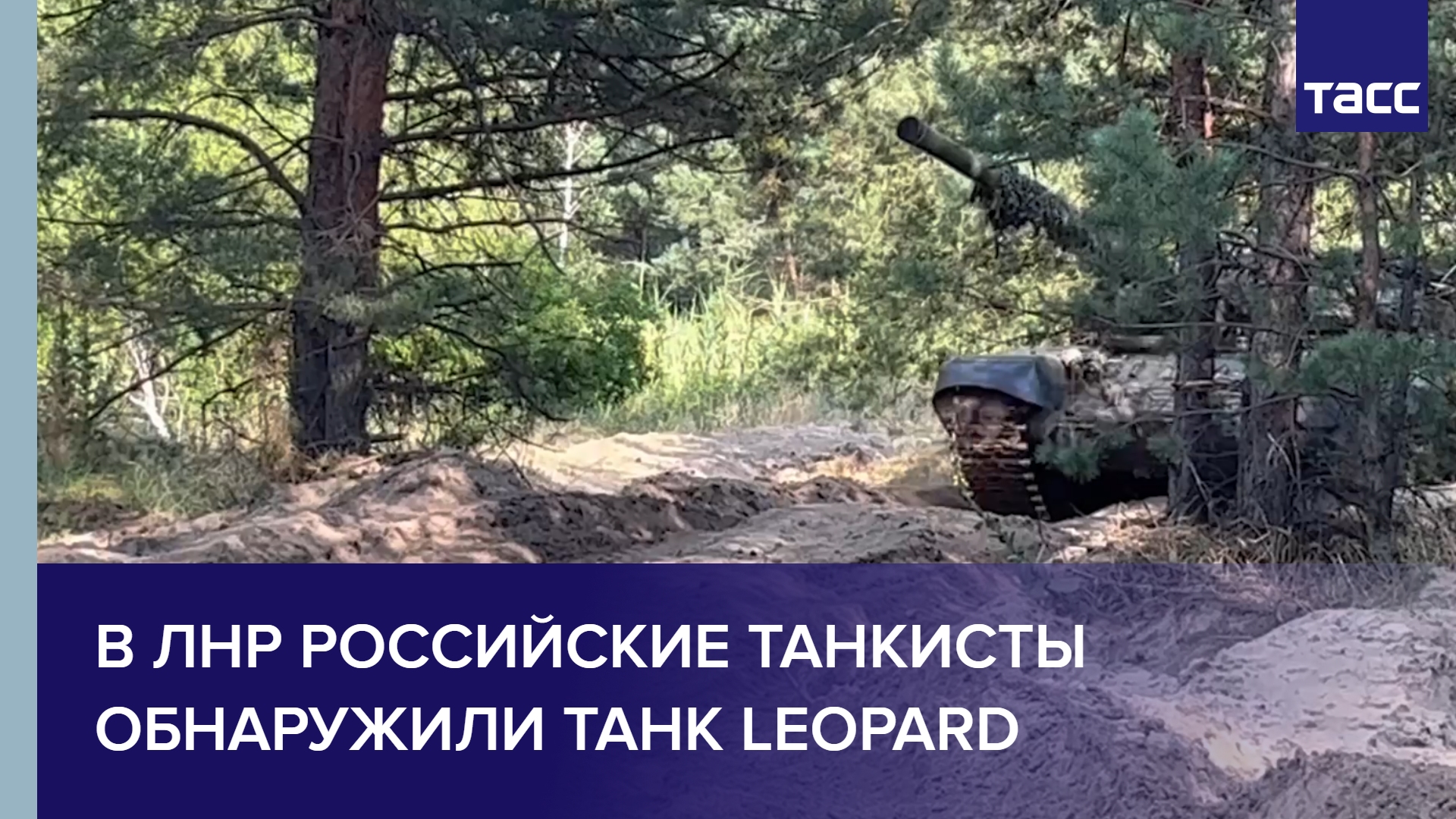 В ЛНР российские танкисты обнаружили танк Leopard