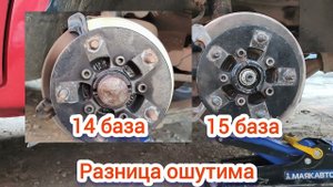 Передние тормоза.Отличие от 14 и 15 базы.