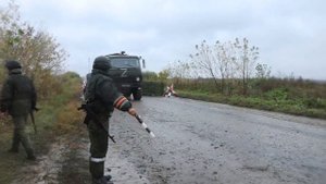 Боевая работы военнослужащих дорожно-комендантского подразделения ЗВО
