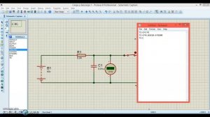 Carga de un capacitor en Proteus #1