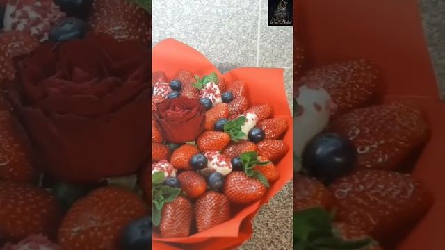 Клубничный Букет, который покорит любую представительницу прекрасного пола #фудфлористика #подарок