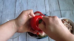 Заморозка перца фаршированного мясом и рисом на зиму