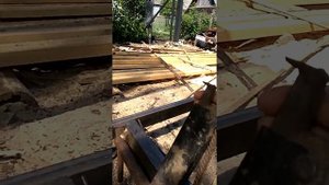 Установка ленточной пилорамы (дорога)