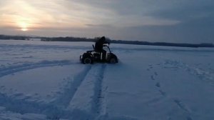 Зимний тест мотоблока Беларус МТЗ-09Н с адаптером!