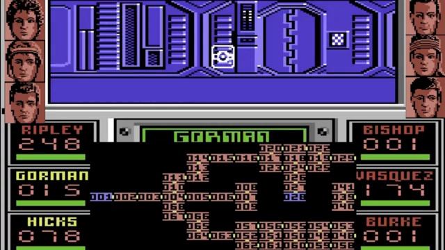 Aliens (UK version with on-screen map and guide) (Commodore 64)
