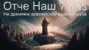 "Отче Наш" на древнем арамейском языке Иисуса 7 раз