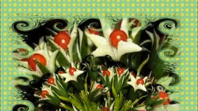 Цветы из овощей. Как украсить блюда смотреть онлайн