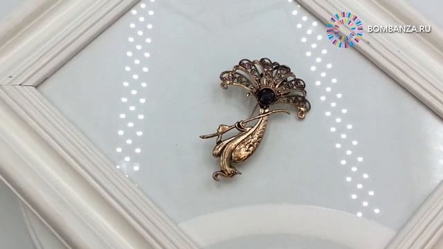 ? ? Брошь Maurizio Mori, павлин на ветке с аметистом. Премиум бижутерия из Флоренции, Италия смотреть онлайн