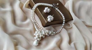 Украшения с барочным жемчугом | Украшения своими руками | Колье  Серьги |Бижутерия бусы