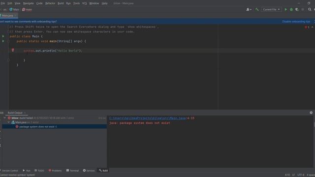 Fixing error (java: package system does not exist) смотреть онлайн