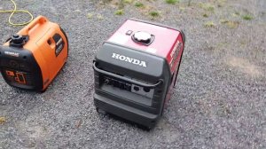 Generac IQ2000 vs Honda EU3000IS inverter generator noise comparison.