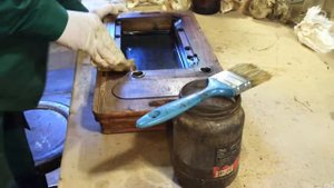 Реставрация старого кейса швейной машинки Kayser