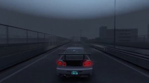 Nissan Skyline GT-R R34 | Shutoko Heiwajima PA | RainFX Testing