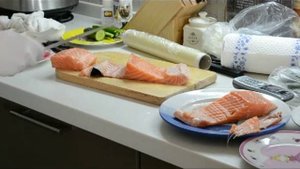 Подготовка для суши, как правильно разделать лосось